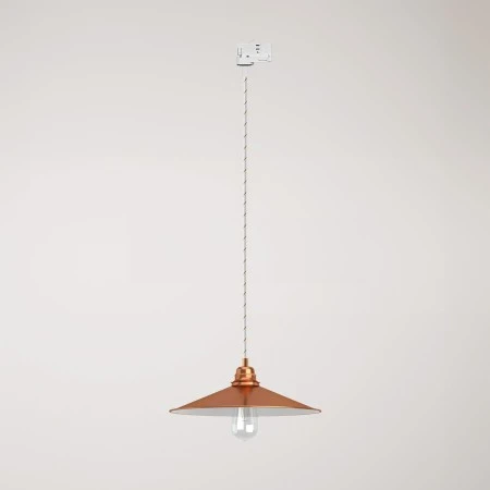 Lampada a sospensione con paralume Swing per binari - Rame - ERM43
