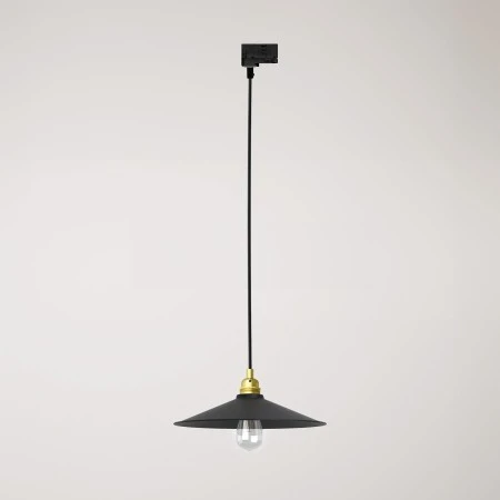 Lampada a sospensione con paralume Swing per binari - Ottone - RC04