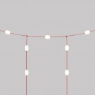 Catena luminosa reticolare 7 punti luce da esterno IP67 - Marina GRID