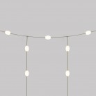 Catena luminosa reticolare 7 punti luce da esterno IP67 - Marina GRID