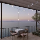 Catena luminosa reticolare 7 punti luce da esterno IP67 - Marina GRID