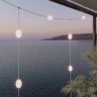 Catena luminosa reticolare 7 punti luce da esterno IP67 - Marina GRID