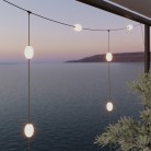 Catena luminosa reticolare 7 punti luce da esterno IP67 - Marina GRID