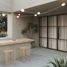 Catena luminosa reticolare 7 punti luce da esterno IP67 - Marina GRID