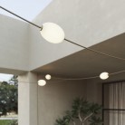Catena luminosa reticolare 7 punti luce da esterno IP67 - Marina GRID