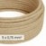 Cavo elettrico tessile DALI 5x0.75 mm² neutro in juta - Filo in tessuto naturale per luci di design RN06