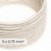 Cavo elettrico tessile DALI 5x0.75 mm² lino naturale bianco - Filo per illuminazione di design RN01