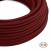 Cavo tessile piatto bordeaux lucido - PM19
