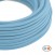 Cavo tessile piatto Azzurro Baby - PM17