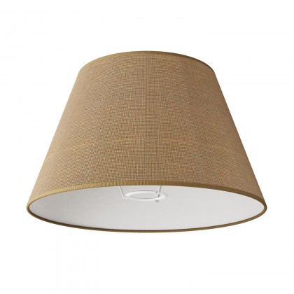 Paralume Impero M in tessuto per lampada da tavolo o applique con attacco E27 - Made in Italy - Juta naturale
