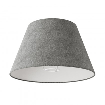 Paralume Impero M in tessuto per lampada da tavolo o applique con attacco E27 - Made in Italy - Lana grigio scura
