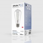 Lampadina LED Filamento Bianco Edison ST64 5,9W 500Lm E27 2700K Dimmerabile - W02