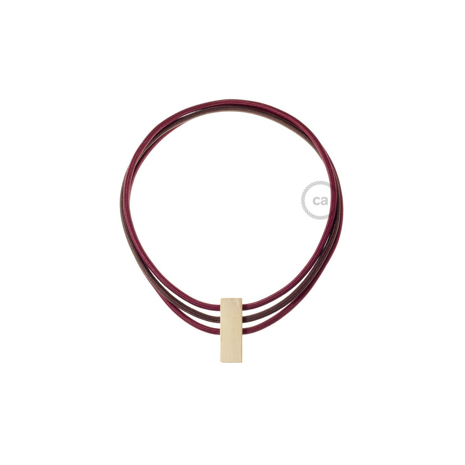 Collana Circles colori: Bordeaux RM19, Marrone RM13 e Bordeaux RM19.