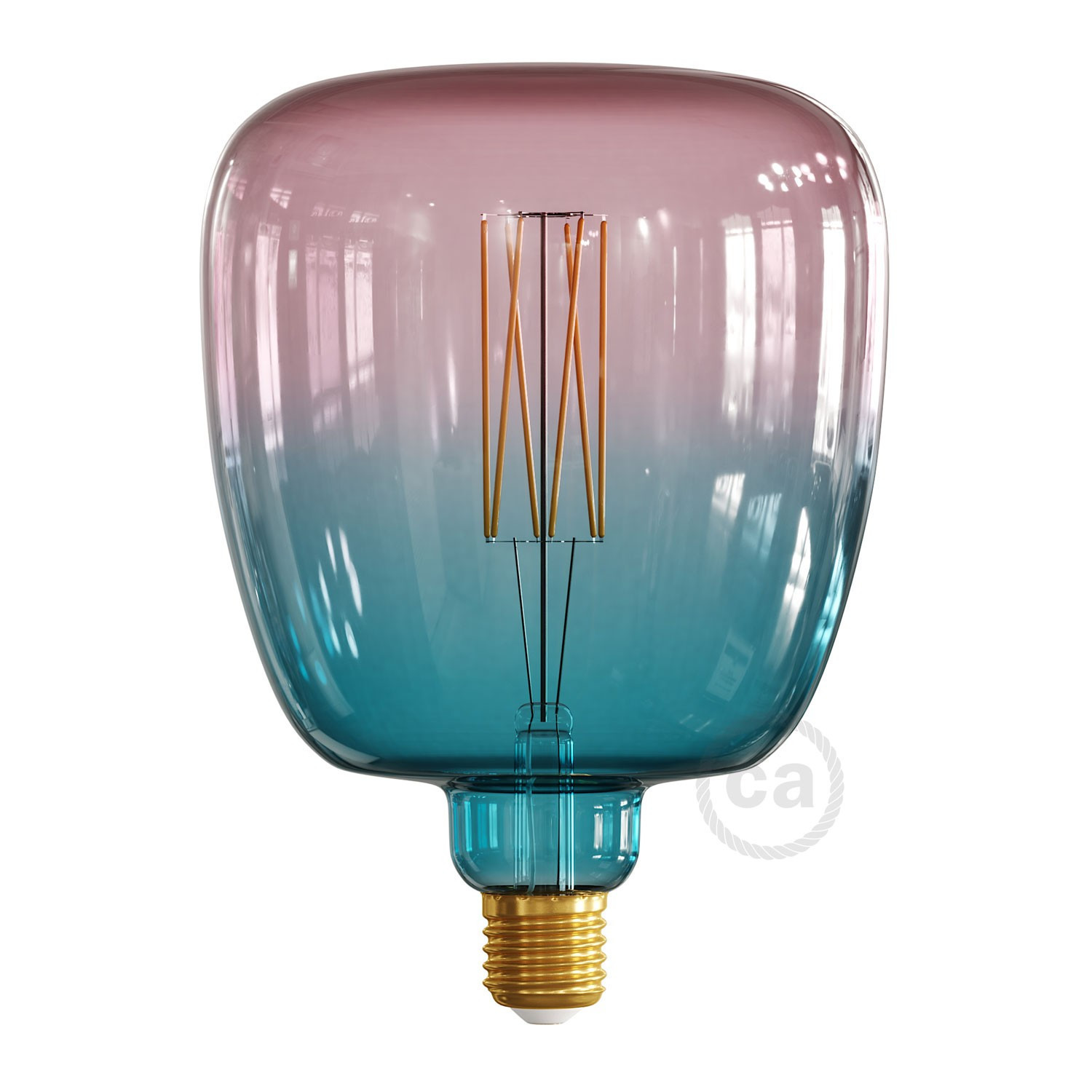 Lampadina LED Dream XXL Bona linea Pastel filamento Dritto 4W 100Lm E27 2200K Dimmerabile