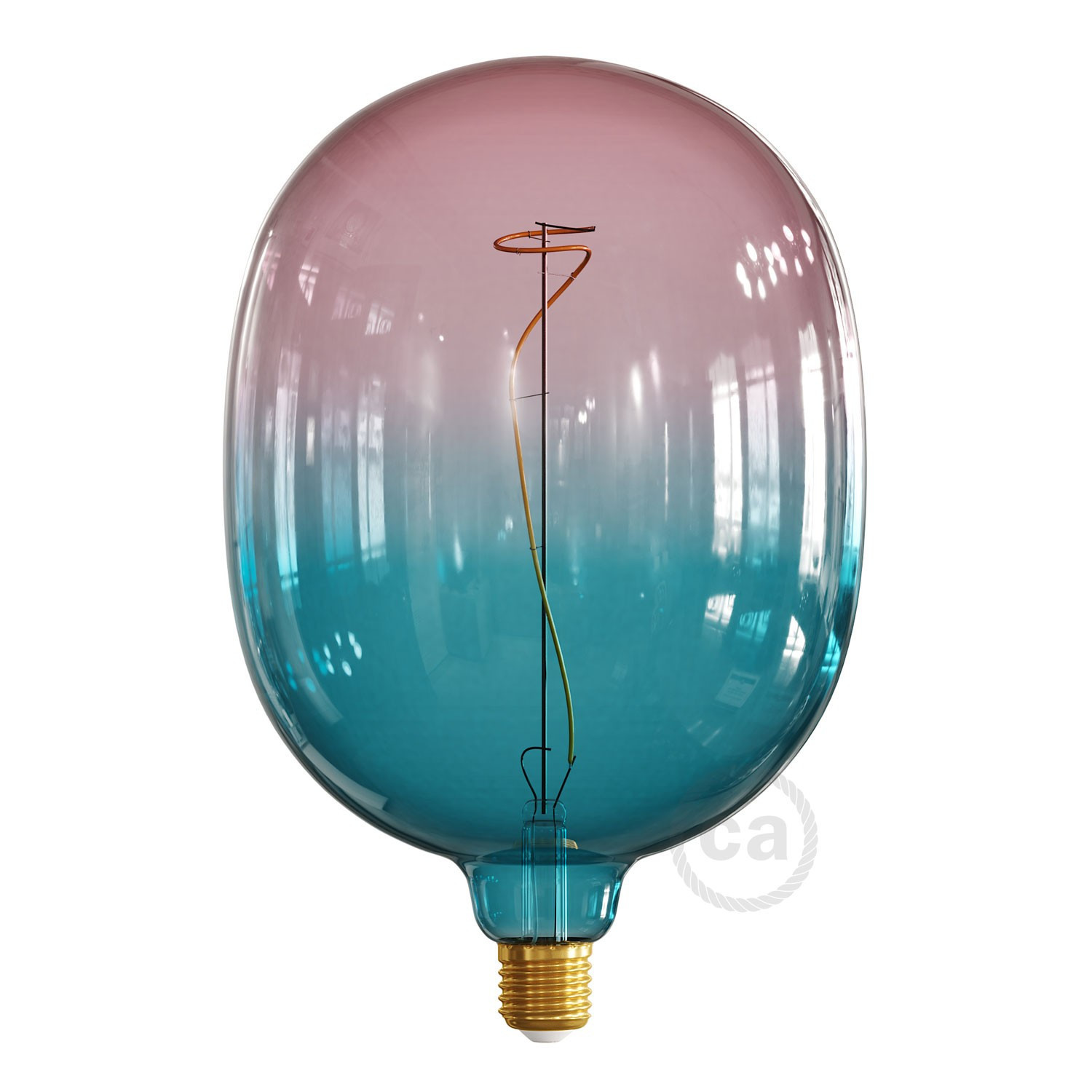 Lampadina LED XXL Egg linea Pastel Dream filamento Vite 4W 100Lm E27 2200K Dimmerabile