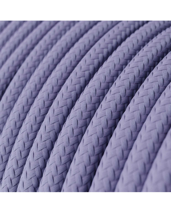 Cavo tessile Lavanda lucido - L'Originale Creative-Cables - RM07 rotondo 2x0,75mm / 3x0,75mm