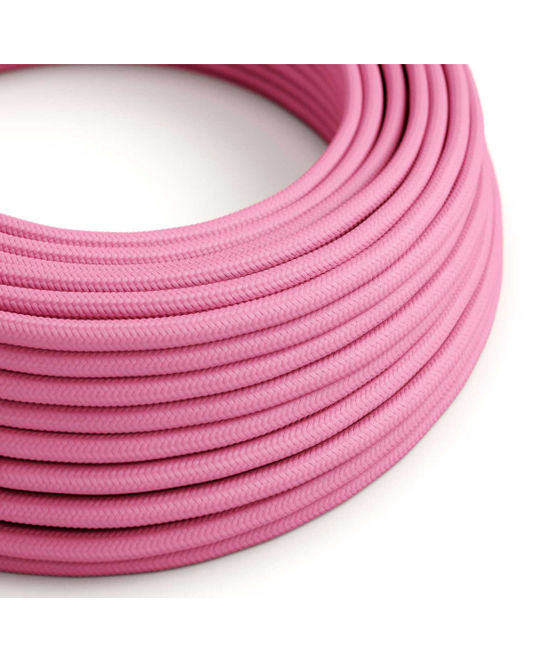 Cavo tessile Rosa Fucsia lucido - L'Originale Creative-Cables - RM08 rotondo 2x0,75mm / 3x0,75mm