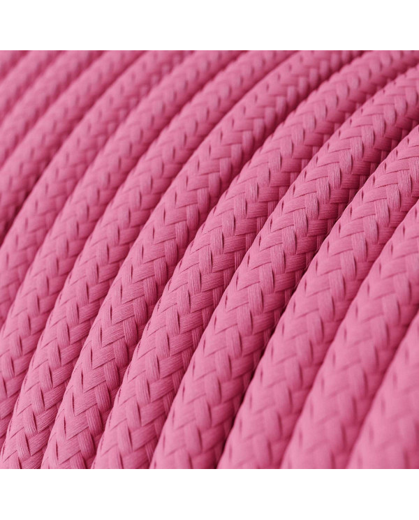 Cavo tessile Rosa Fucsia lucido - L'Originale Creative-Cables - RM08 rotondo 2x0,75mm / 3x0,75mm