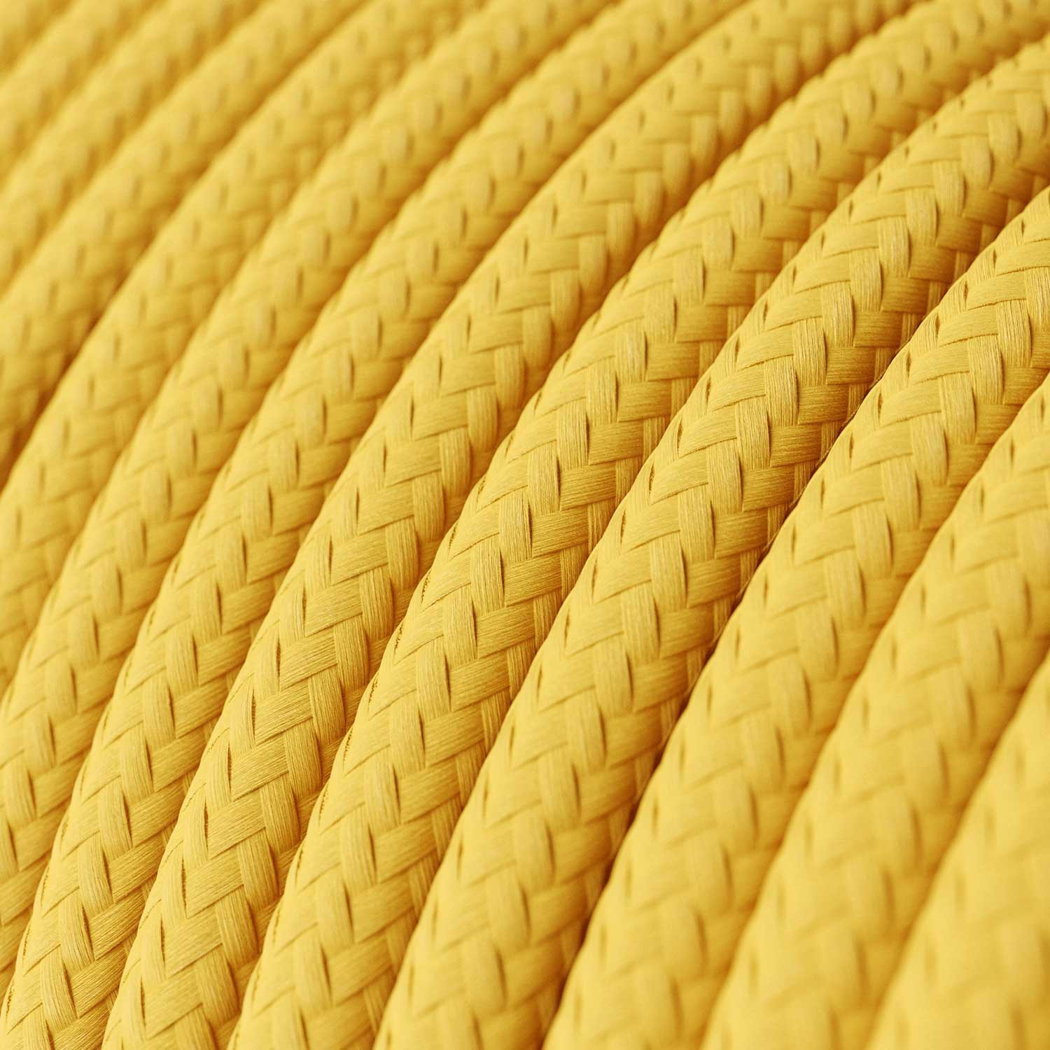 Cavo tessile Giallo Mais lucido - L'Originale Creative-Cables - RM10 rotondo 2x0,75mm / 3x0,75mm