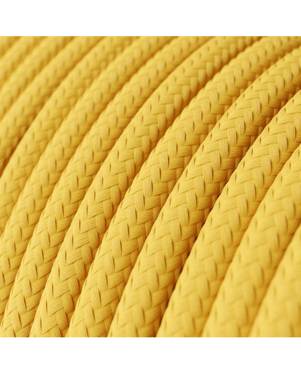 Cavo tessile Giallo Mais lucido - L'Originale Creative-Cables - RM10 rotondo 2x0,75mm / 3x0,75mm
