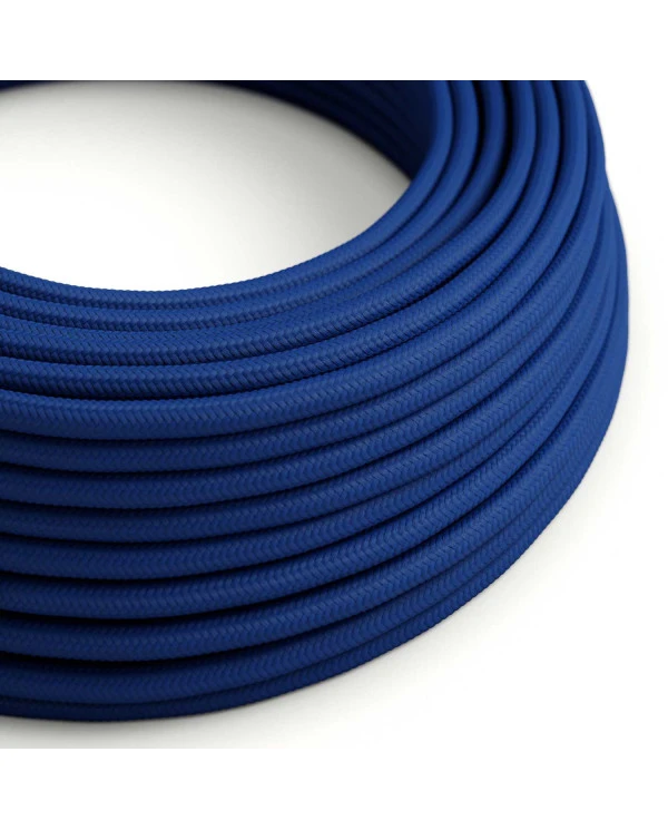 Cavo tessile Classic Blue lucido - L'Originale Creative-Cables - RM12 rotondo 2x0,75mm / 3x0,75mm