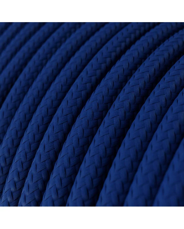 Cavo tessile Classic Blue lucido - L'Originale Creative-Cables - RM12 rotondo 2x0,75mm / 3x0,75mm
