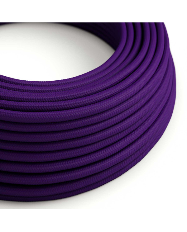 Cavo tessile Viola Imperiale lucido - L'Originale Creative-Cables - RM14 rotondo 2x0,75mm / 3x0,75mm