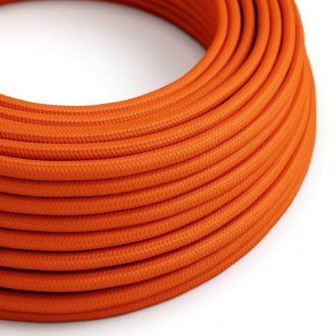 Cavo tessile Arancione Fiamma lucido - L'Originale Creative-Cables - RM15 rotondo 2x0,75mm / 3x0,75mm