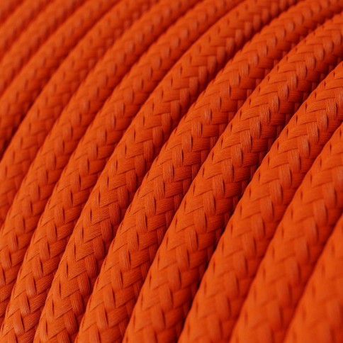 Cavo tessile Arancione Fiamma lucido - L'Originale Creative-Cables - RM15 rotondo 2x0,75mm / 3x0,75mm