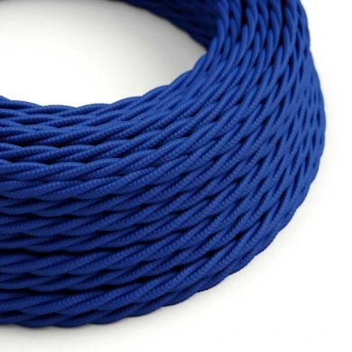Cavo tessile Classic Blue lucido - L'Originale Creative-Cables - TM12 trecciato 2x0,75mm / 3x0,75mm