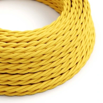 Cavo tessile Giallo Mais lucido - L'Originale Creative-Cables - TM10 trecciato 2x0,75mm / 3x0,75mm