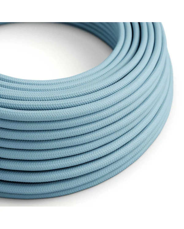 Cavo elettrico colorato Azzurro Baby - L'Originale Creative Cables, per lampade dai toni pastello - RM17