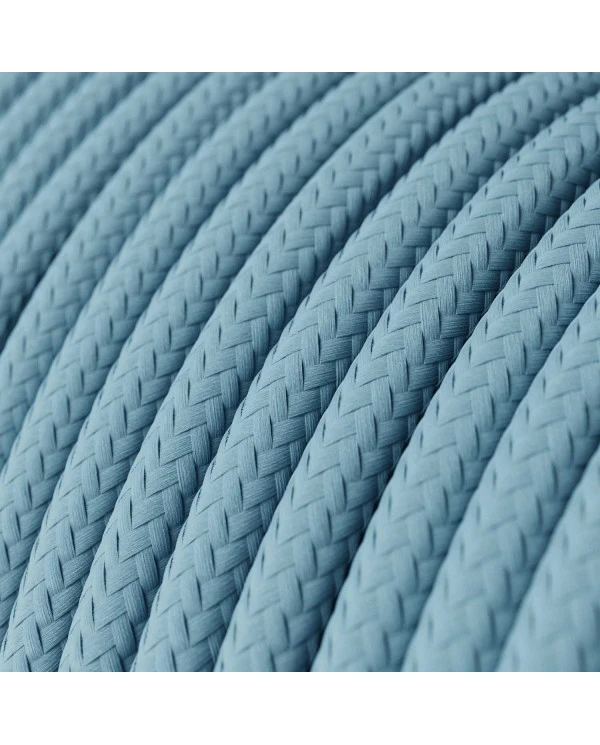 Cavo elettrico colorato Azzurro Baby - L'Originale Creative Cables, per lampade dai toni pastello - RM17
