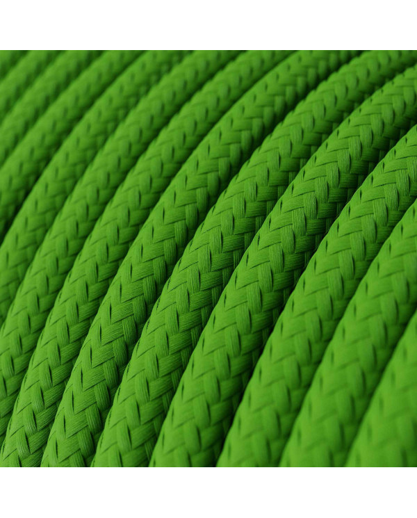 Cavo tessile Verde Lime lucido - L'Originale Creative-Cables - RM18 rotondo 2x0,75mm / 3x0,75mm