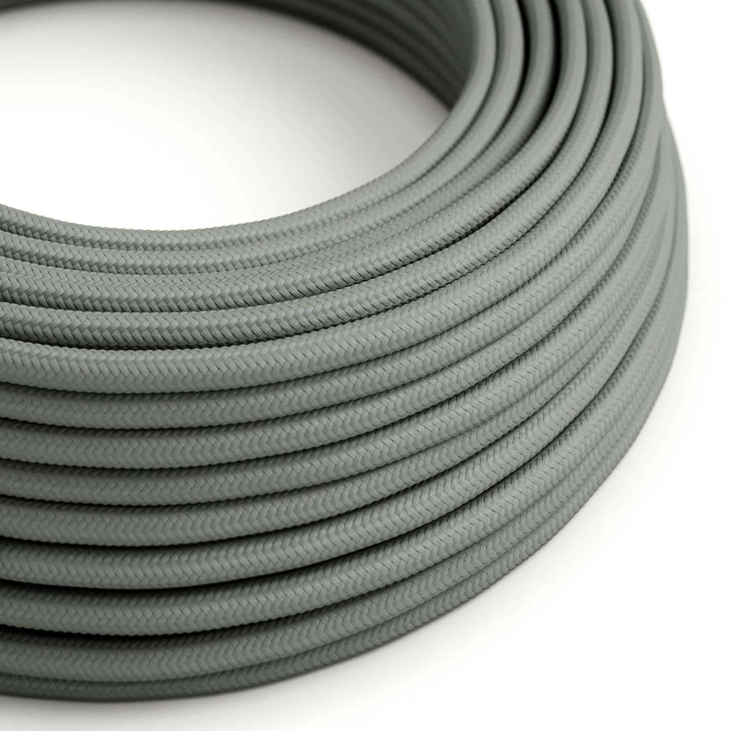 Cavo tessile Grigio Fumé lucido - L'Originale Creative-Cables - RM03 rotondo 2x0,75mm / 3x0,75mm