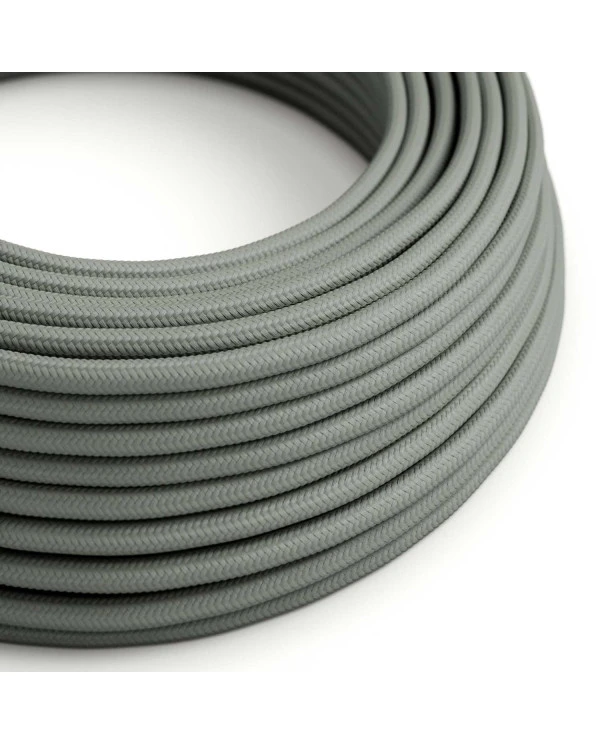 Filo elettrico ricoperto Grigio Fumé - L'Originale Creative Cables, ideale per progetti di illuminazione creativi - RM03