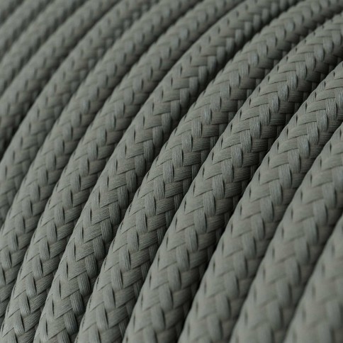 Cavo tessile Grigio Fumé lucido - L'Originale Creative-Cables - RM03 rotondo 2x0,75mm / 3x0,75mm