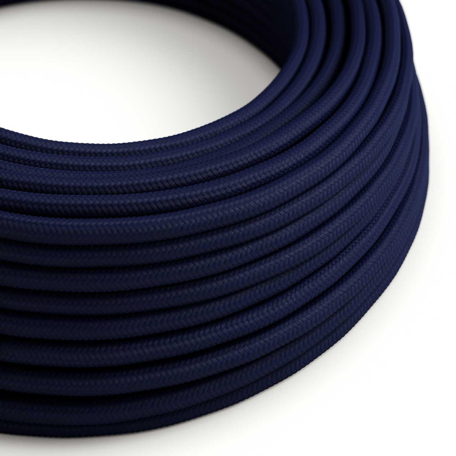 Cavo tessile Blu Profondo lucido - L'Originale Creative-Cables - RM20 rotondo 2x0,75mm / 3x0,75mm