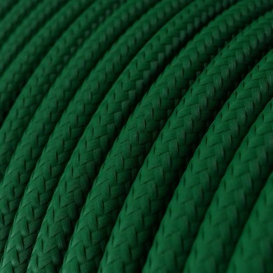 Cavo tessile Verde Bosco lucido - L'Originale Creative-Cables - RM21 rotondo 2x0,75mm / 3x0,75mm