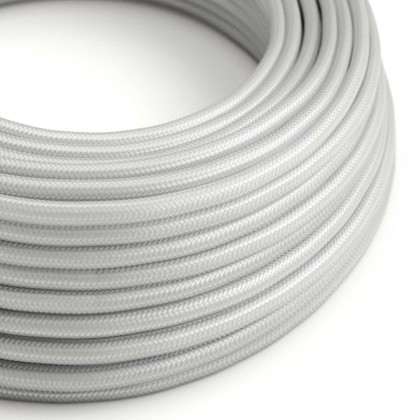 Cavo tessile Argento lucido - L'Originale Creative-Cables - RM02 rotondo 2x0,75mm / 3x0,75mm