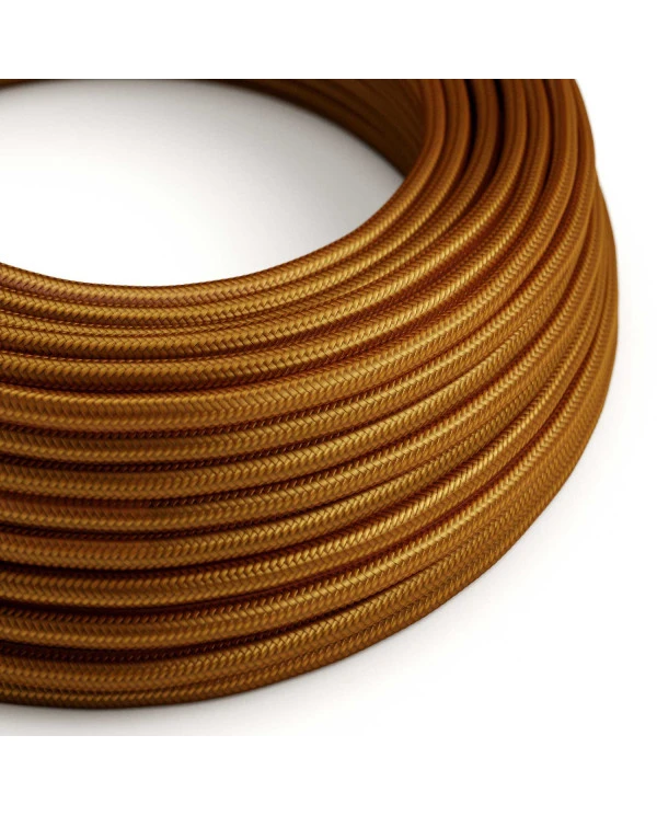 Filo elettrico in tessuto color Whiskey - L'Originale Creative Cables, per progetti di illuminazione creativi - RM22