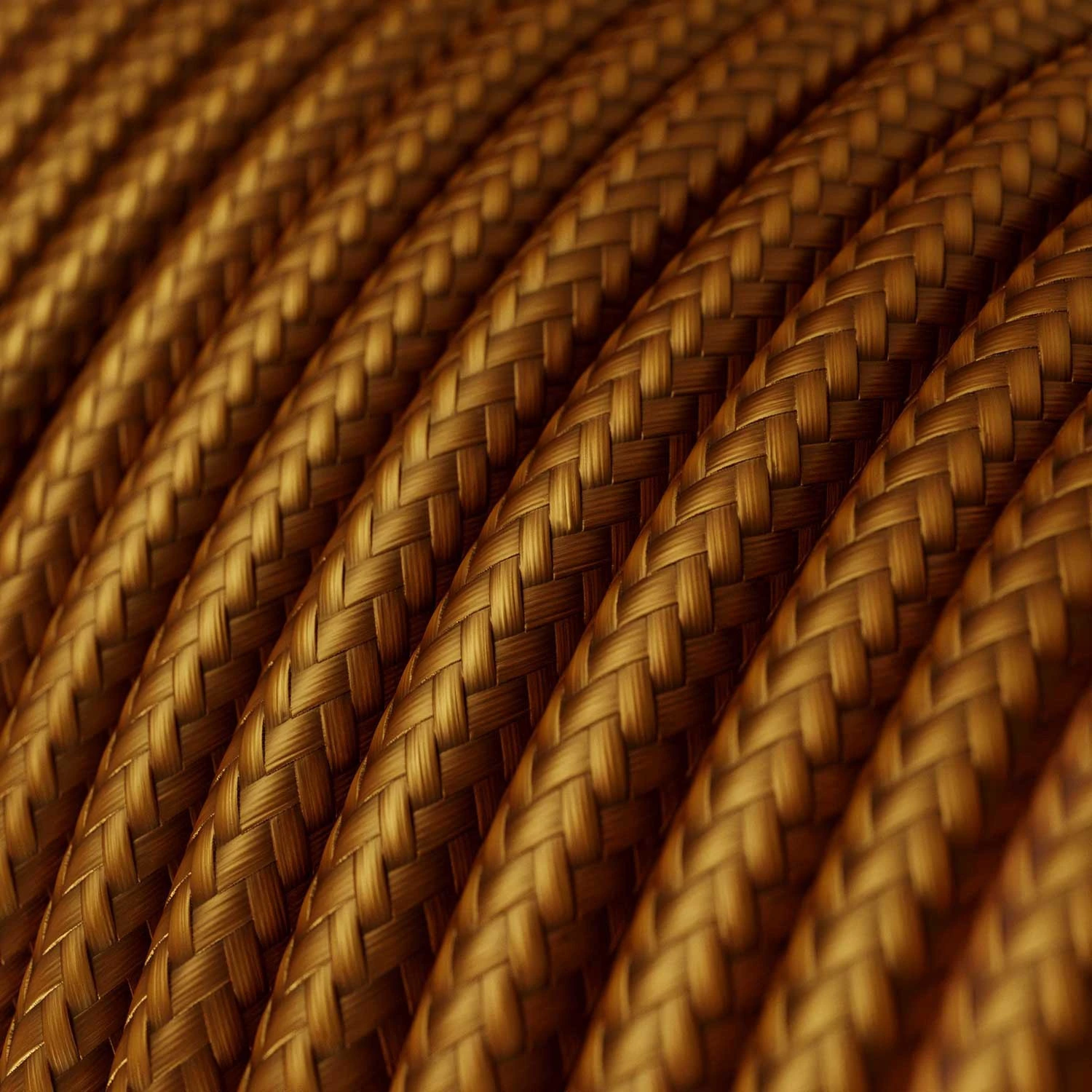 Filo elettrico in tessuto color Whiskey - L'Originale Creative Cables, per progetti di illuminazione creativi - RM22