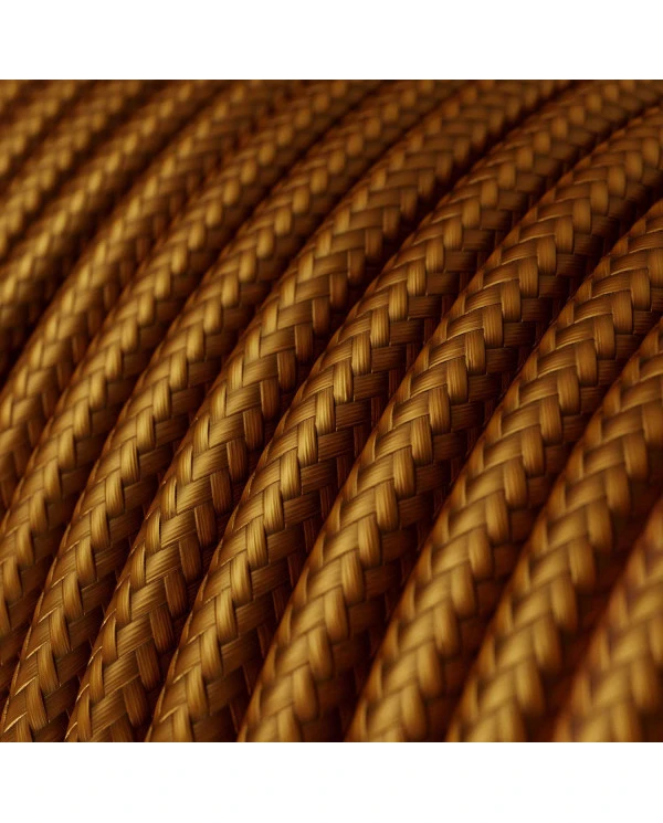 Filo elettrico in tessuto color Whiskey - L'Originale Creative Cables, per progetti di illuminazione creativi - RM22