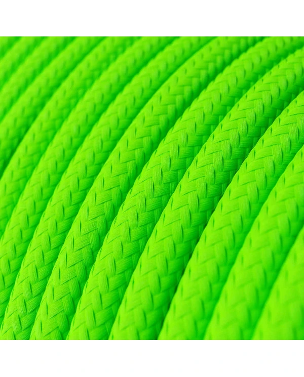Filo elettrico ricoperto Verde Fluo - L'Originale Creative Cables, perfetto per decorazioni luminose uniche - RF06