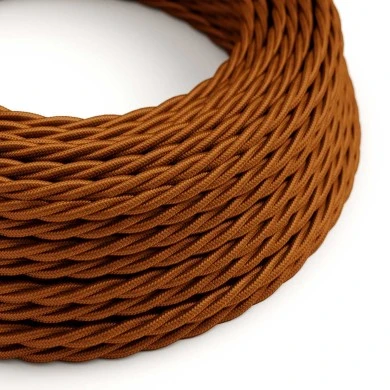 Cavo tessile Whiskey lucido - L'Originale Creative-Cables - TM22 trecciato 2x0,75mm / 3x0,75mm