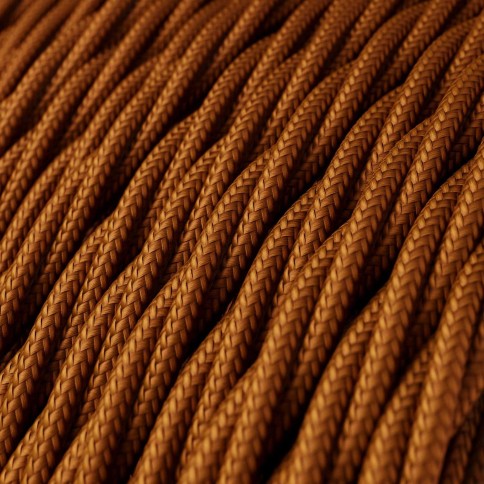 Cavo tessile Whiskey lucido - L'Originale Creative-Cables - TM22 trecciato 2x0,75mm / 3x0,75mm