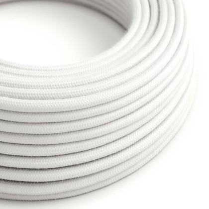Cavo tessile Bianco Ottico in cotone - L'Originale Creative-Cables - RC01 rotondo 2x0,75mm / 3x0,75mm