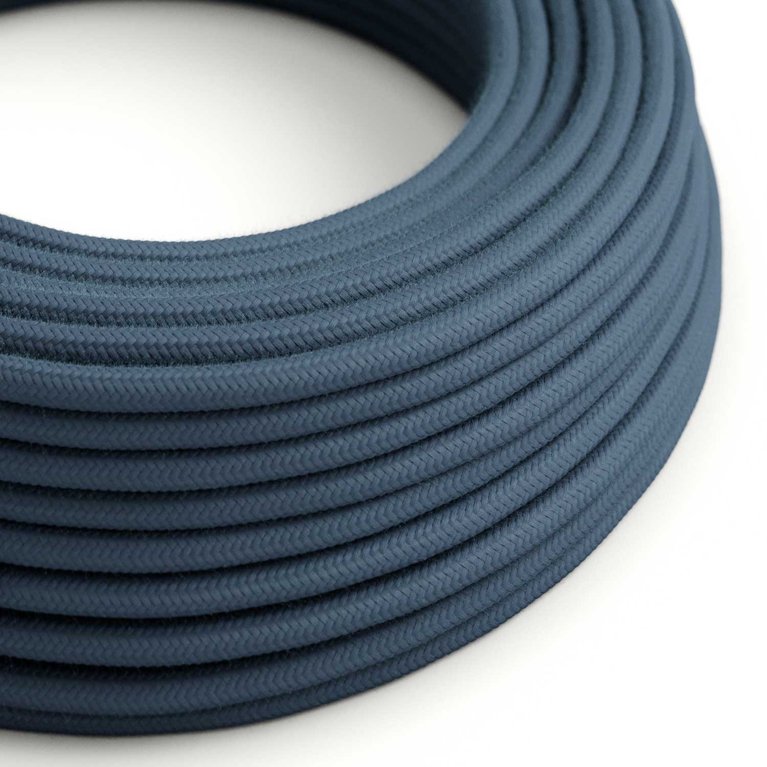 Cavo tessile Grigio Pietra in cotone - L'Originale Creative-Cables - RC30 rotondo 2x0,75mm / 3x0,75mm