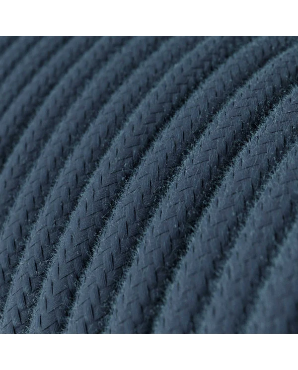 Filo elettrico in cotone color Grigio Pietra - L'Originale Creative Cables, per impianti a vista di design - RC30