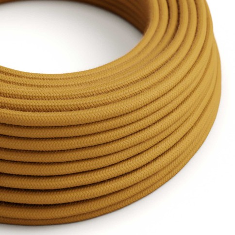 Cavo tessile Miele Dorato in cotone - L'Originale Creative-Cables - RC31 rotondo 2x0,75mm / 3x0,75mm